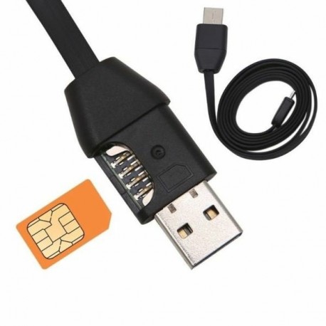 Câble USB GSM Mouchard Tracker position GPS et écoute audio à distance - Camera  Espionnage