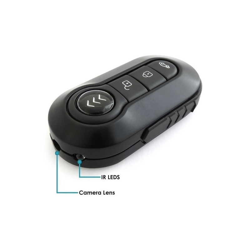 Fausse clé de voiture à caméra espion Full HD 1080p et mouchard -  Equipement Espion